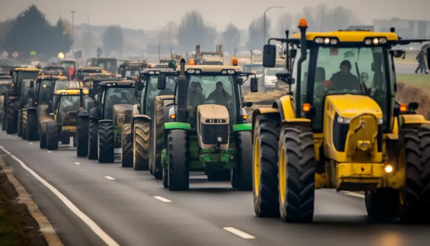 Protesty rolników we Francji: oblężenie Paryża i żądania.